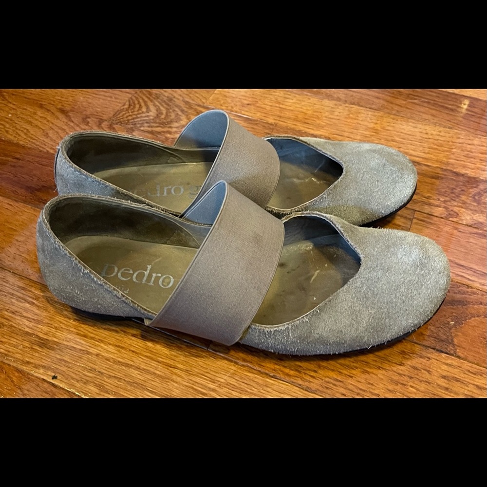 Pedro Garcia tan taupe flats Mary Janes size 39.5 (9)